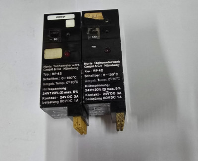 RP42 Limit Value Switch USED 0-150C 0*-70*C 24V DC 3A 60VDC 1A NORIS RP 42 LOT 2