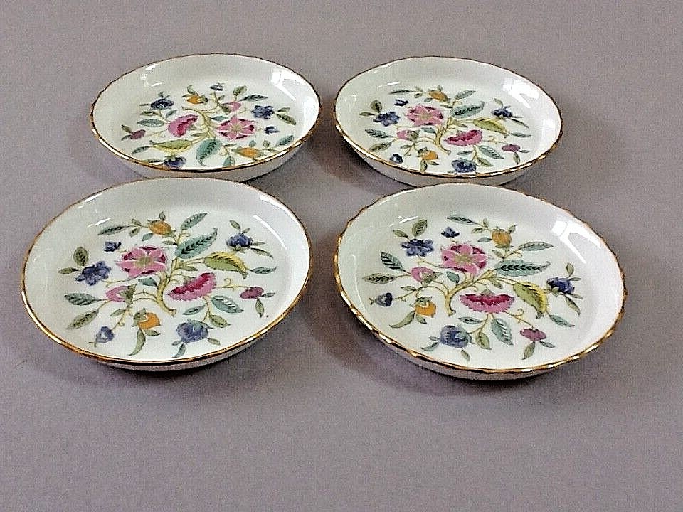 A set of 4 MINTON English Bone China Haddon Hall Trinket Dishes with