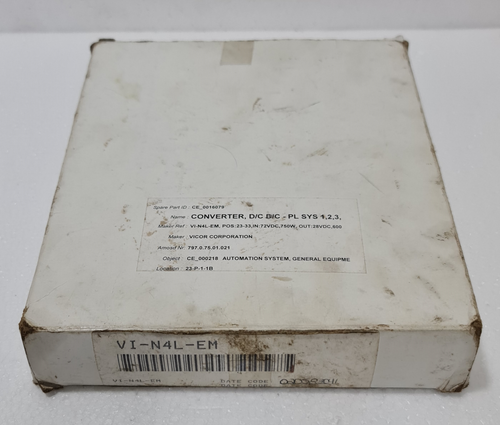 VICOR VI-N4L-EM / VIN4LEM MEGAMOD DC-DC CONVERTER 72V/28V 600W (NIB) - Picture 3 of 6