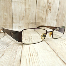 Anne Klein Womens Brown Fade Metal Logo Eyeglasses FRAMES - AK9119 538 48-17-130