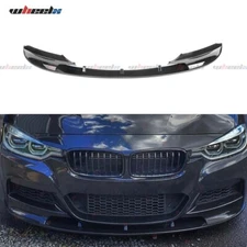 Gloss Black Front Bumper Lip Splitter  For 2012-2018 BMW F30 3 Series M Sport