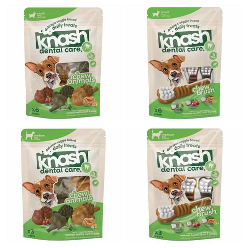 Knash Dog Dental Care Veggie Based Daily Treats Healthy Teeth & Gums eBay