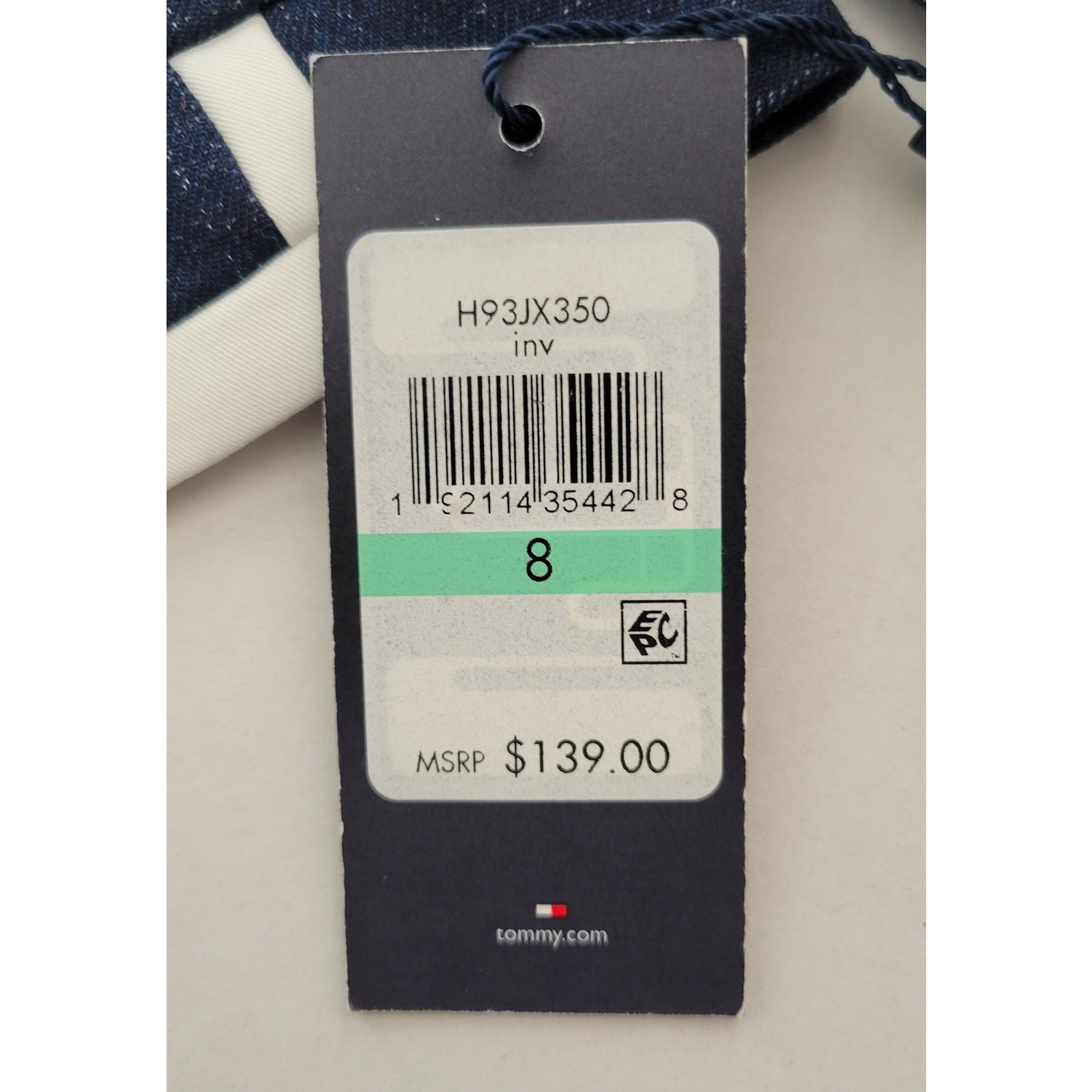 Tommy Hilfiger Women's Navy Framed 1 Silver Button Blazer White Trim Size 8 NWT thumbnail 4