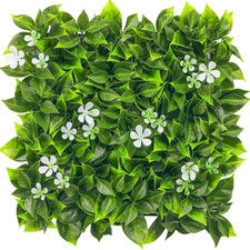 10" 10" Artificial Grass Wall Panels Greenery Wall Backdrop Flower Hedge Panel G