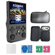 R36MAX Retro Handheld Game Console, Open Source Linux, 4" IPS Screen, 64G/128G