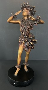 Kim Taylor Reece Hula Dancer Pohakea “Dawns Light” Statue Sculpture Hawaii