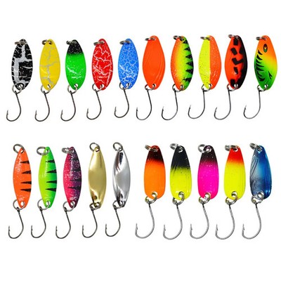 Metal Jig Spoon Lure Baits for Fishing Tackle Spinner Wobbler Pesca Trout Baits
