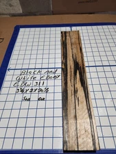 Black and White Ebony  Wood turning  blank  3 3/4 " x  2 " x  20 1/2  " EBW311