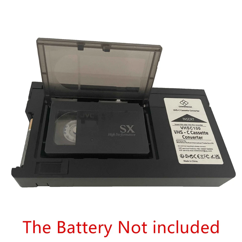 1 * Cassette Adapter For VHS VCR to play back VHS-C For SVHS-C tapes - Image 3 of 4