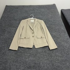 Banana Republic Blazer Womens 6 Tan Stretch Two Button Professional Style