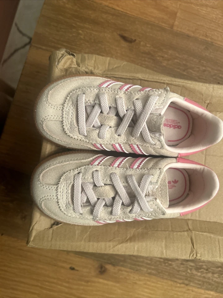 Adidas Originales Balonmano Especial Rosa Tostado Niño Bebé Niña Talla 7k Sin Cordones Foto 3 de 4
