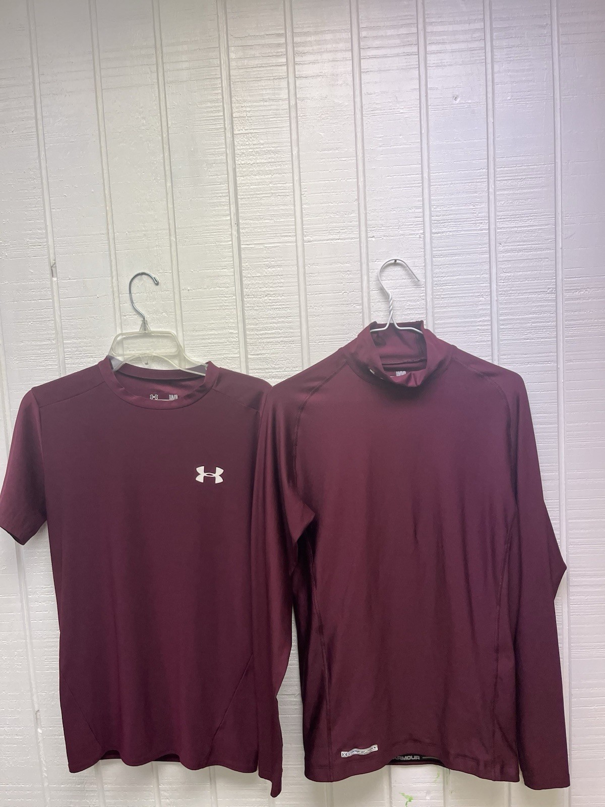Under Armour Compression Shirt Bundle Burgundy Co… - image 1