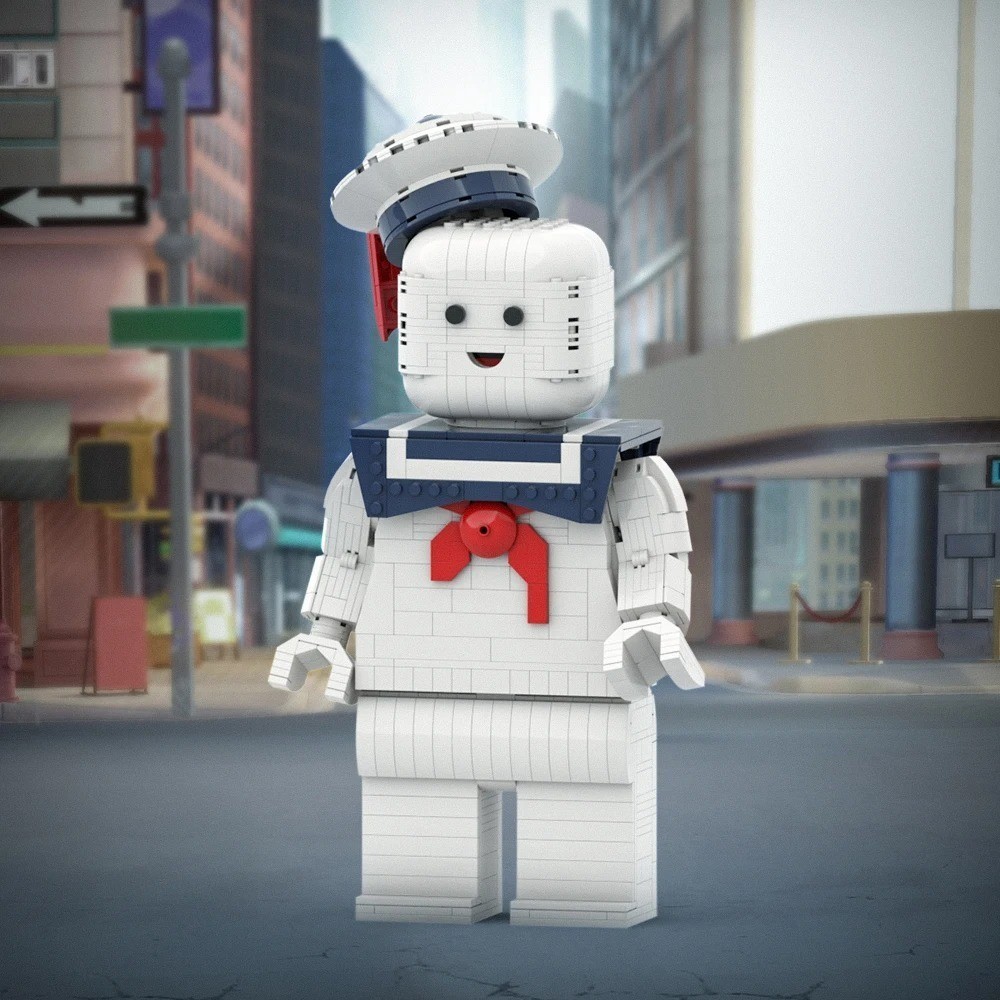 Blocs de construction Marshmallow Géant Ghostbusters en ABS de 830 pièces