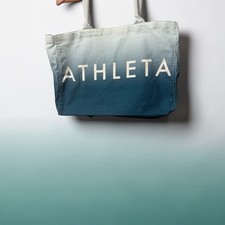 Athleta Blue Ombre Canvas Tote
