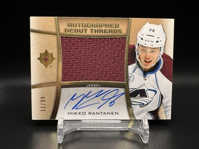 Mikko Rantanen - Autographed Debut Threads - 11/99, 2015/16 Ultimate 2023-24