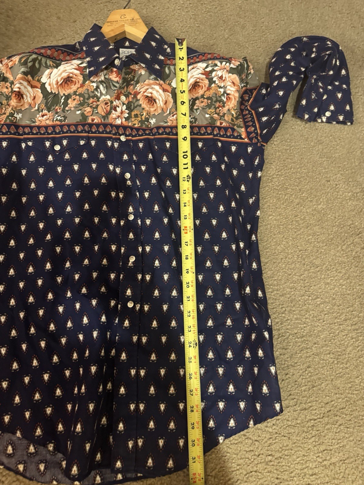 Roper Multicolor Patterned Long Sleeve Button Up … - image 9