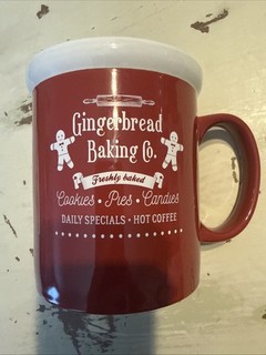 DesignPac Gingerbread Baking Co. Coffee Mug Rolling Pin Freshly Baked 4.75 In