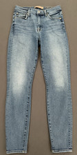 7 For All Mankind Ankle Skinny Jeans Womens 27 Med Wash High Rise Luxe Vintage