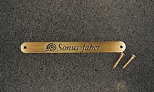 Sonus Faber Brass Speaker badge + nails