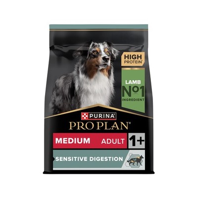 Purina Pro Plan Dog - Medium Adult - Sensitive Digestion - Lam - 3 kg