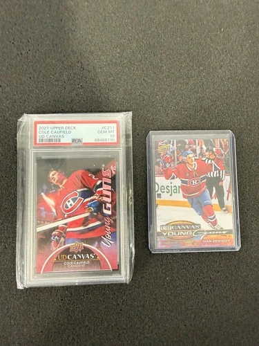 2021 Upper Deck Young Guns Cole Caufield PSA 10