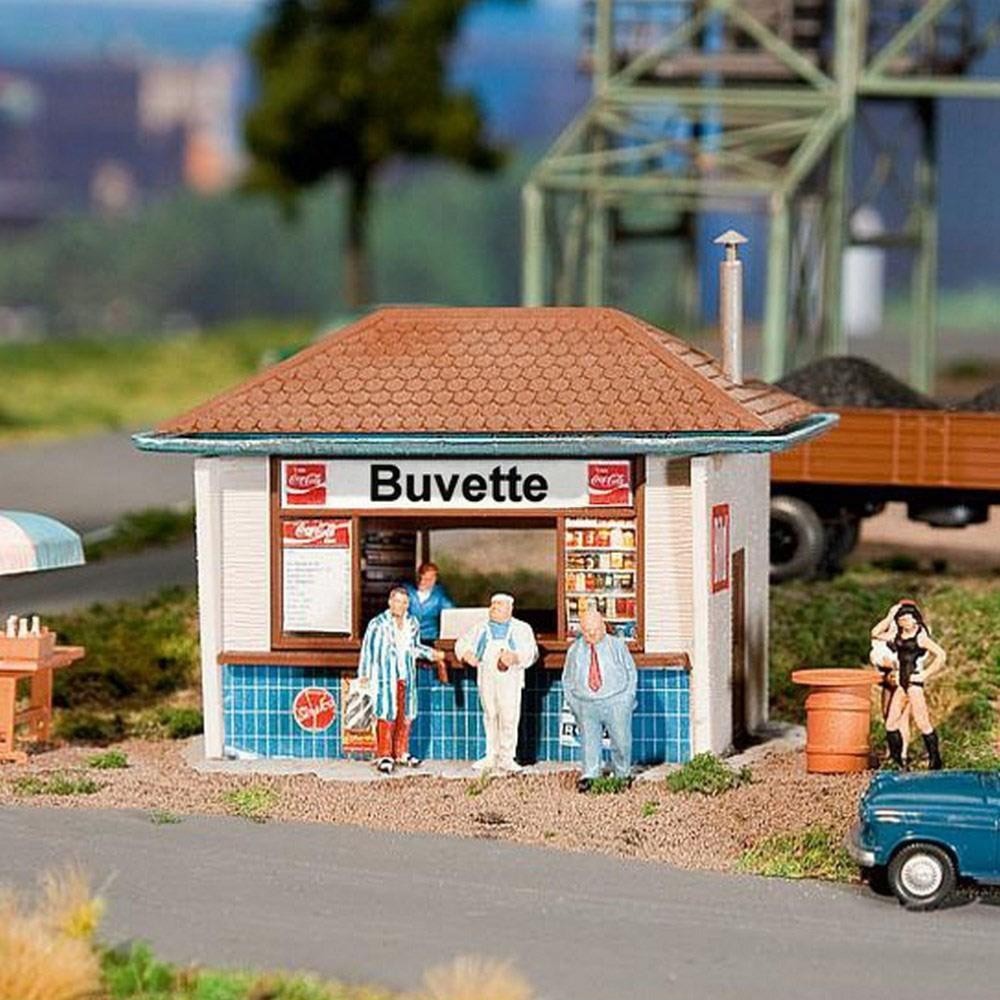 Maquette Faller 130462 stand buvette française miniature HO 1/87