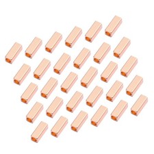 50 Pcs Rectangular Tube Copper Beads for Jewelry Making Jewellery