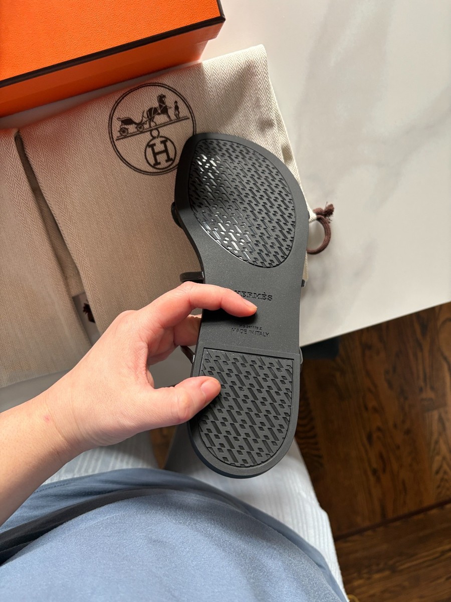 brand new Hermes Mykonos Sandal Black Multiple sizes 36 37 38 39