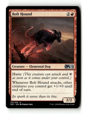 Bolt Hound 131 Uncommon Core Set 2021 Magic: The Gathering