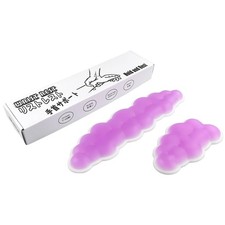 PU Gel Material Computer Keyboard Mouse Wrist Rest, Ergonomic Design, Purple