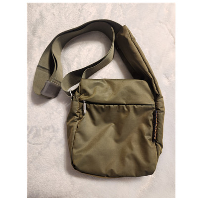 Vintage Y2K Mandarina Duck AIRBAG Crossbody Bag Olive Green Techwear Excellent