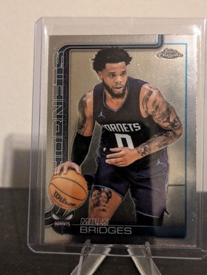 2025-26 Topps Chrome Basketball Miles Bridges Base Card #30 Hornets 