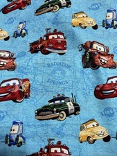 Disney Cars Mater baby toddler sheet set light blue wrenches
