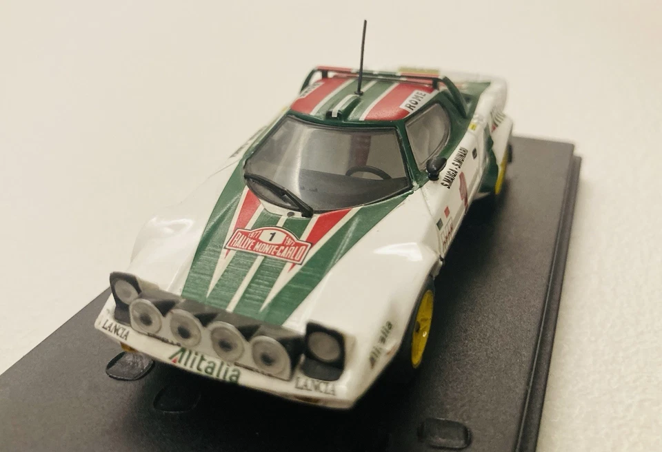 LANCIA STRATOS ALITALIA #1 WINNER MONTE CARLO 1977 MUNARI 1:43 MINICHAMPS + Box - Immagine 2 di 4