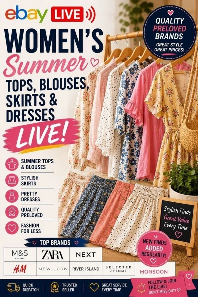 Women's Summer Fashion  Tops Blouses Skirts and Dresses