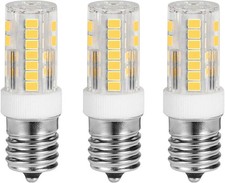3Pack E17 LED Bulbs for Microwave Oven Appliance, 40W-50W Halogen Bulb...