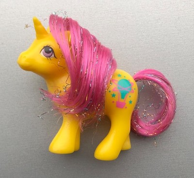 Vintage 1980er 80er G1 MLP My Little Starlight Pony BABY EXPLORER UK EXKLUSIV Spielzeug