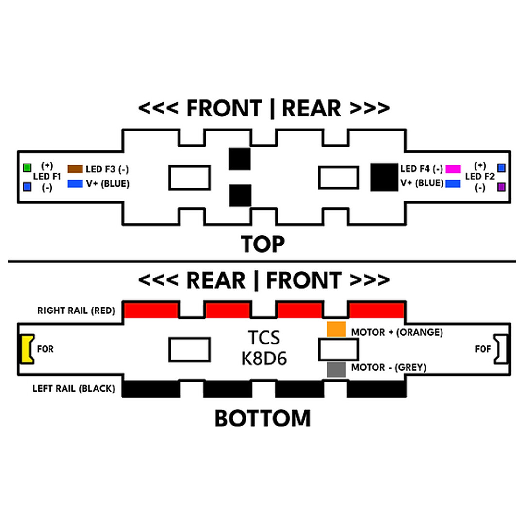 TCS 1941 K8D6-B 6-Function Decoder for N Scale Kato Locomotives | eBay