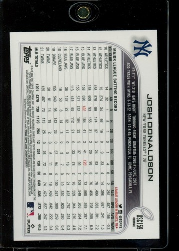 2022 Topps Chrome Update #USC159 Josh Donaldson Purple Refractor - Picture 2 of 2
