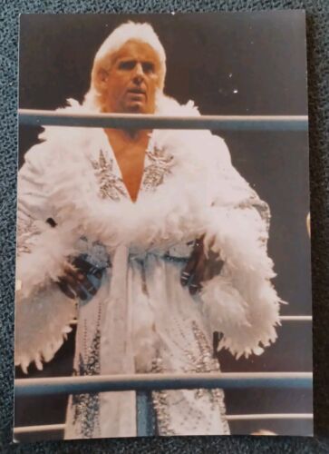 💥1️⃣9️⃣8️⃣0️⃣s Original Ric Flair 3,5x5 Foto Vintage NWA WCW WWF Wrestling HOF
