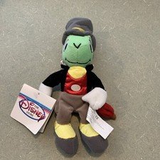 Disney Store JIMINY CRICKET 8  Bean Bag Plush With Tags
