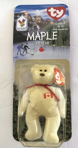 Lot Of 2 Ty Beanie Bear Babies Fortune & Maple(GB1) - Picture 5 of 6