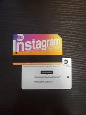 Instagram "OverheardNY" MetroCard Limited Edition + 2 Free Rides ($5.80) 