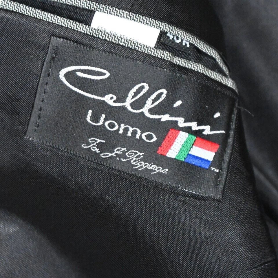 De Colección Cellini Uomo 40R 34x29 Verde Ventana Hombres Chaqueta Deportiva Pantalones Traje Foto 4 de 4