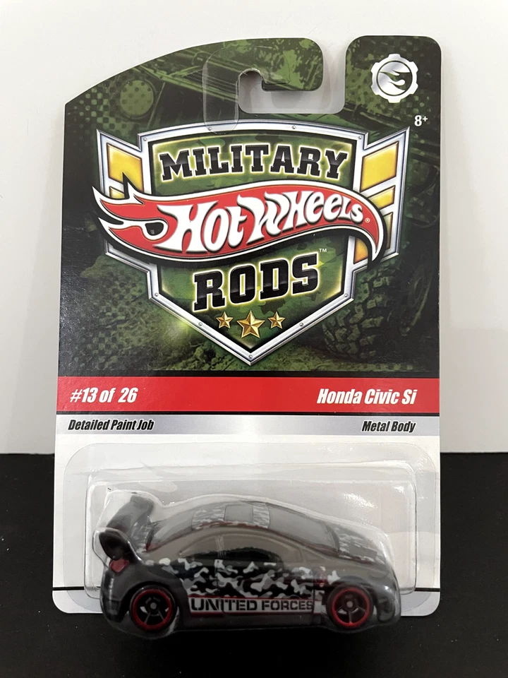 HOT WHEELS HONDA CIVIC SI ВОЕННЫЕ УДИЛИЩА С ЗАЩИТОЙ JDM VVHTF РЕДКИЕ ОБЪЕДИНЕННЫЕ СИЛЫ - Изображение 2 из 4