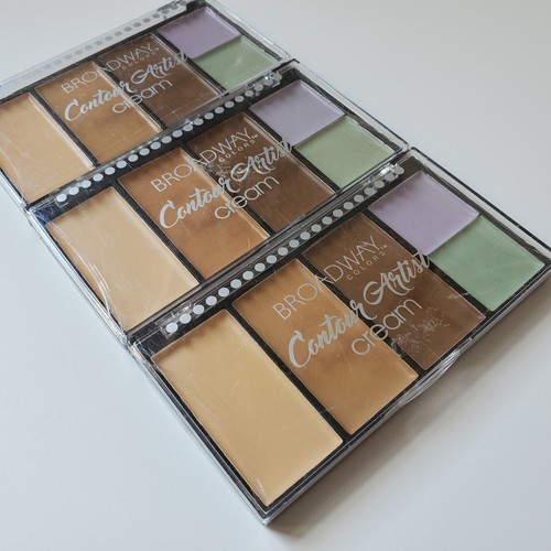 Kit Corrector Paleta 3 Colores Broadway Artista Contorno Crema Bck01 Luz/Mediana