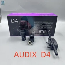 NEW 1X Audix D4 Hypercardioid Dynamic Instrument Microphone