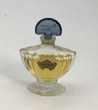 💝Vintage 80s SHALIMAR GUERLAIN Pure Parfum Extrait 1/4oz Bat Bottle