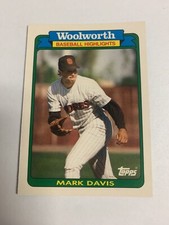 1990 Woolworth Baseball Highlights Mark Davis San Diego Padres 