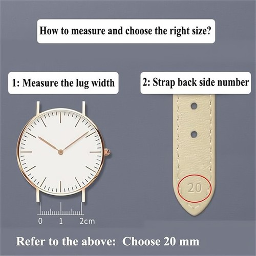 18-22mm Vintage Retro Genuine Cowhide Leather Watch Strap Band Brown Gold Buckle - Picture 8 of 24